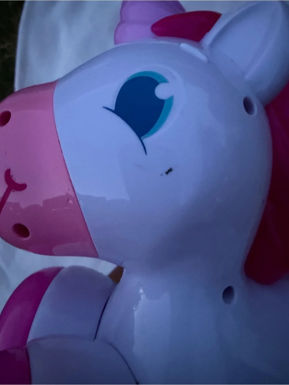 Educational Pink and White Unicorn Number Toy